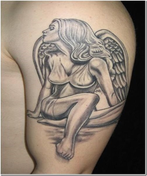 Inventive Angel Wing Tattoos