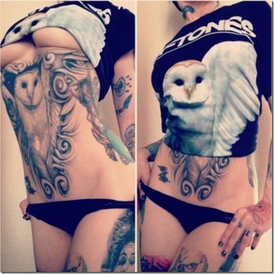 Enticing Beneath The Chest Tattoos For Ladies