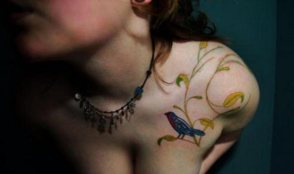 Small and delicate shoulder tattoos for girls