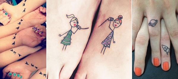 +100 Tattoos for greatest pals with nice designs