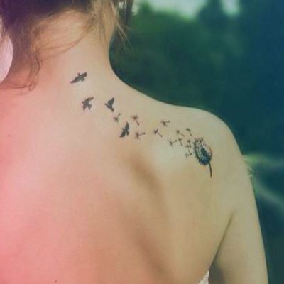 Small and delicate shoulder tattoos for girls