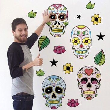 Wonderful Mexican cranium tattoos