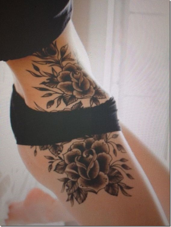 Seductive Hip Tattoos For Ladies