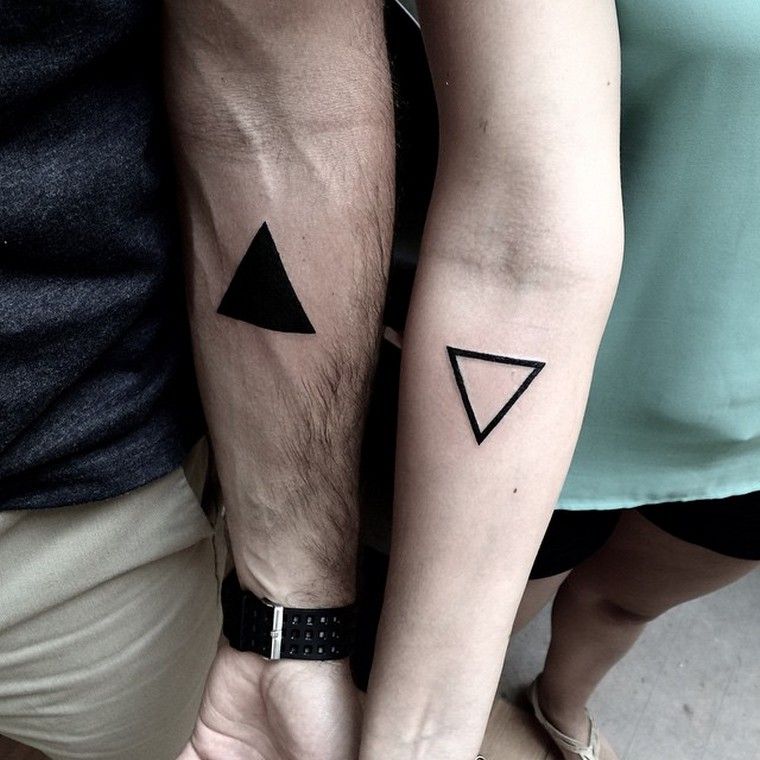 Geometric tattoo: 30 new tattoo concepts triangle, circle, square, rectangle ...