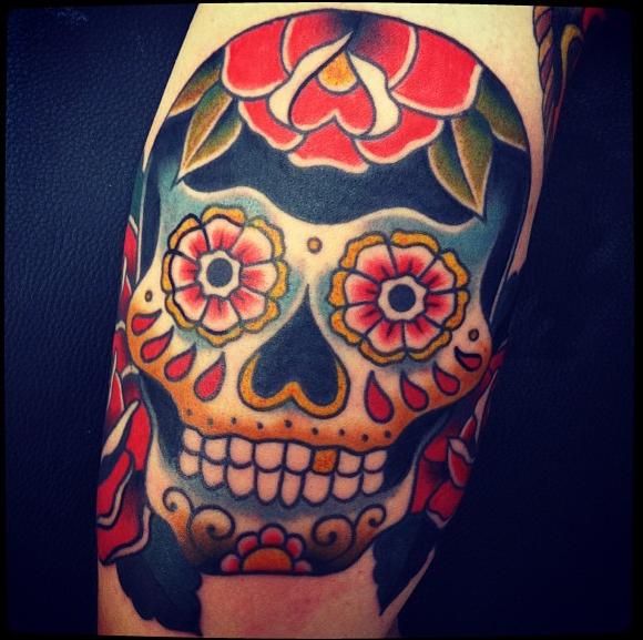 Wonderful Mexican cranium tattoos