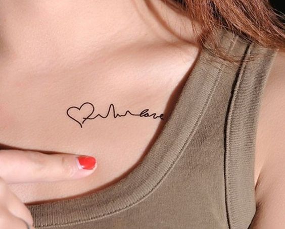 115 Small tattoos with letters and symbols for girls