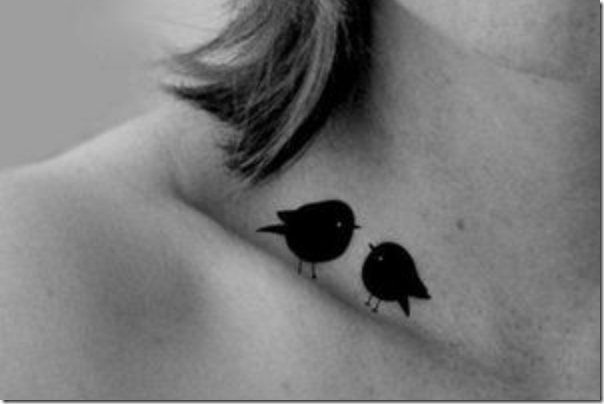 Stylish and Impertinent Clavicle Tattoos for Girls