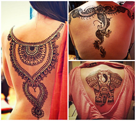 Henna tattoos: photos, designs, how you can make them and handle them