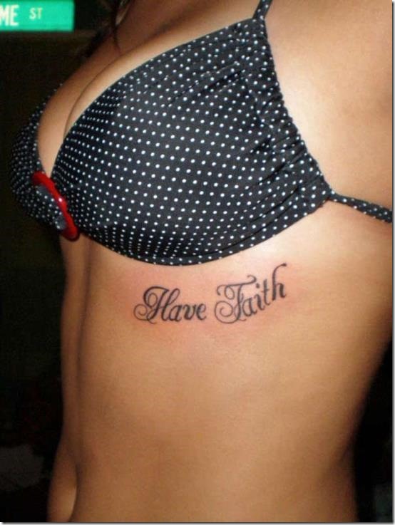 Enticing Beneath The Chest Tattoos For Ladies