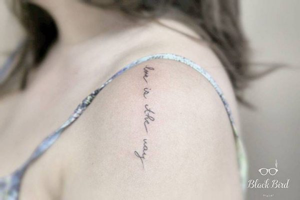 Small and delicate shoulder tattoos for girls