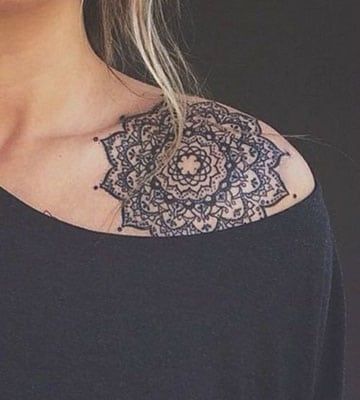 Small and delicate shoulder tattoos for girls