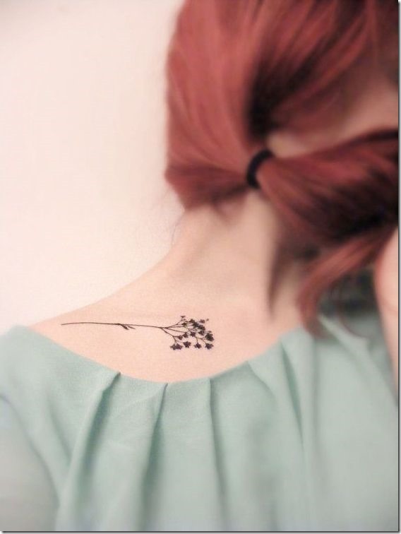 Stylish and Impertinent Clavicle Tattoos for Girls