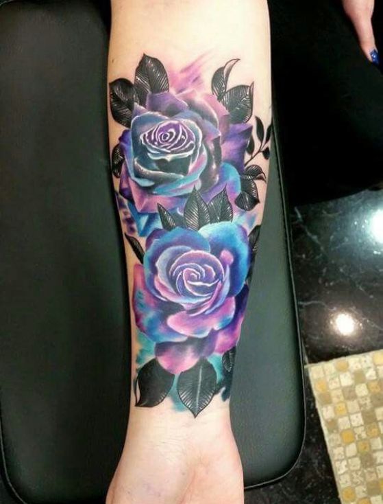 99 Roses tattoos designs for ladies