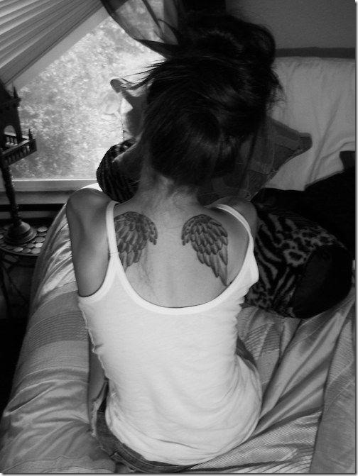 Inventive Angel Wing Tattoos