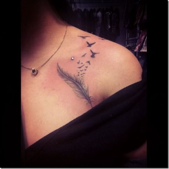 Attractive Bone Go Tattoos For Ladies