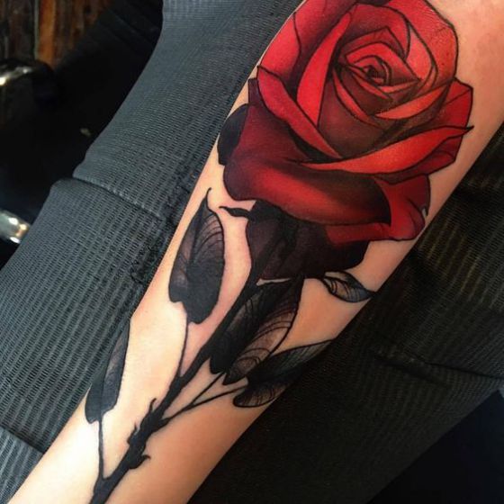 99 Roses tattoos designs for ladies