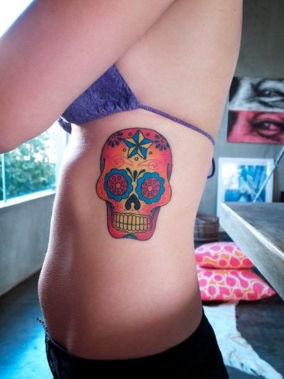 Wonderful Mexican cranium tattoos