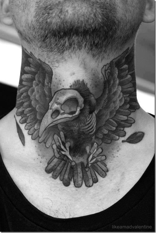 Spectacular Neck Tattoo Designs