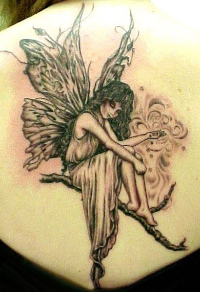 108 Tattoos of owls and fairies for girls