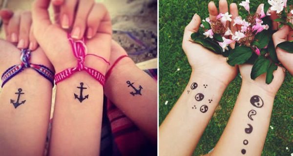 +100 Tattoos for greatest pals with nice designs