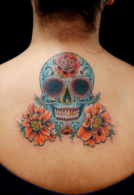 Wonderful Mexican cranium tattoos