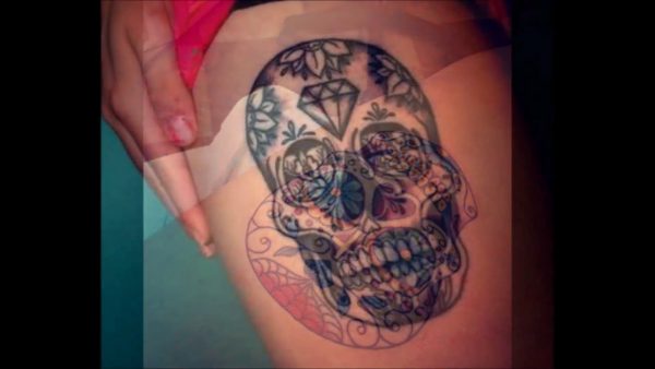 Wonderful Mexican cranium tattoos