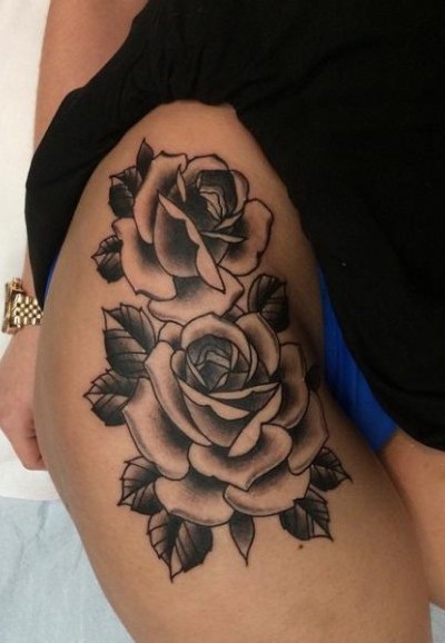 99 Roses tattoos designs for ladies