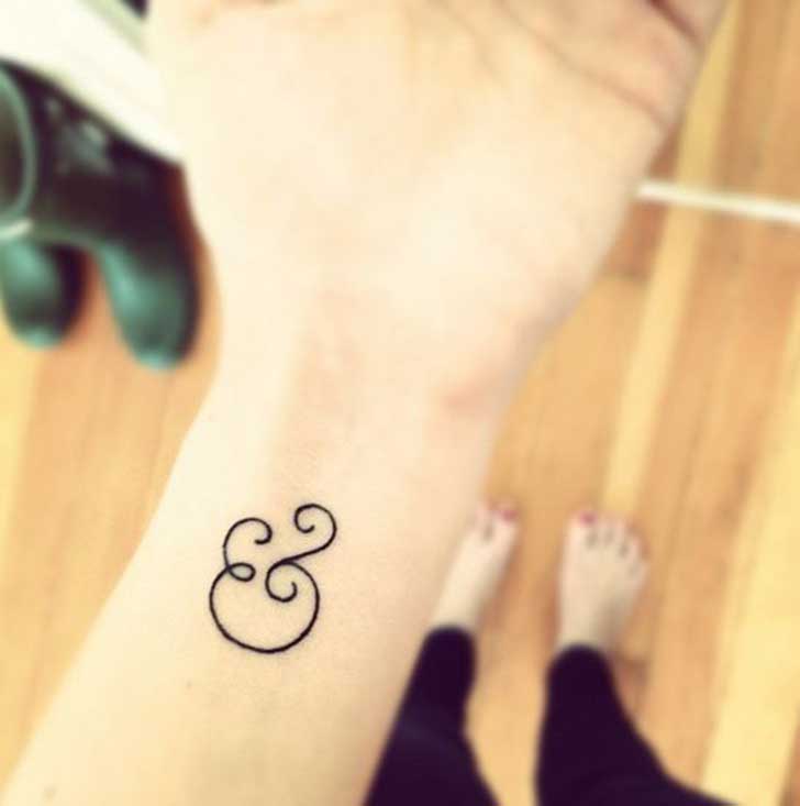 115 Small Tattoos With Letters And Symbols For Girls Nexttattoos