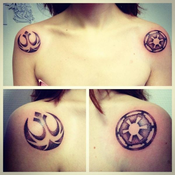 Small and delicate shoulder tattoos for girls