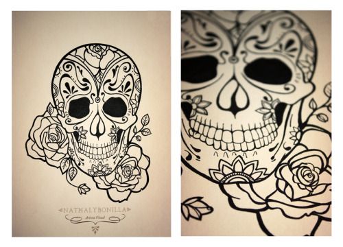 Wonderful Mexican cranium tattoos