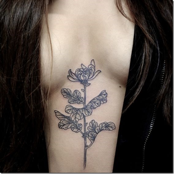 Putting Sternum Tattoo Designs For Ladies