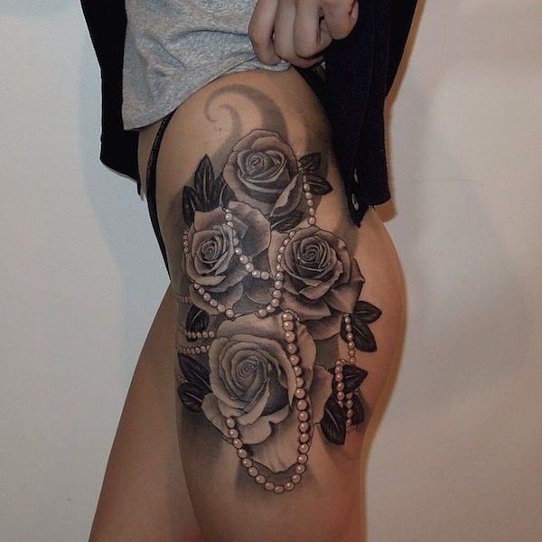 99 Roses tattoos designs for ladies