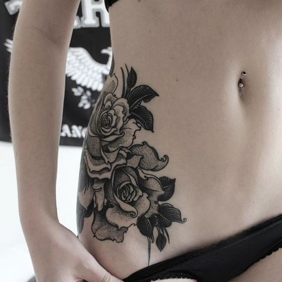 99 Roses tattoos designs for ladies