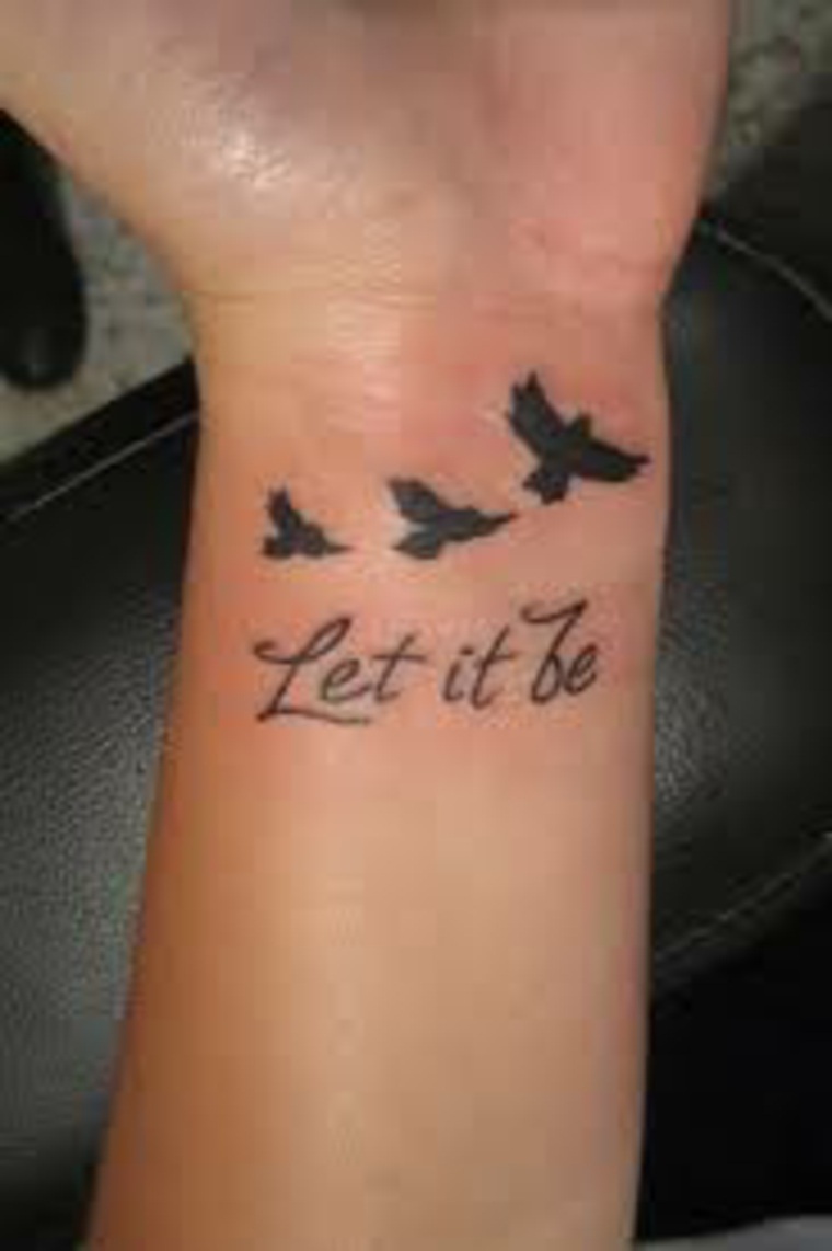 Tattoo that means or the message we go on to the world