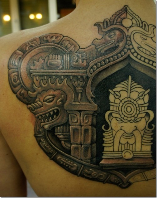 Distinctive Aztec Tattoos For Males