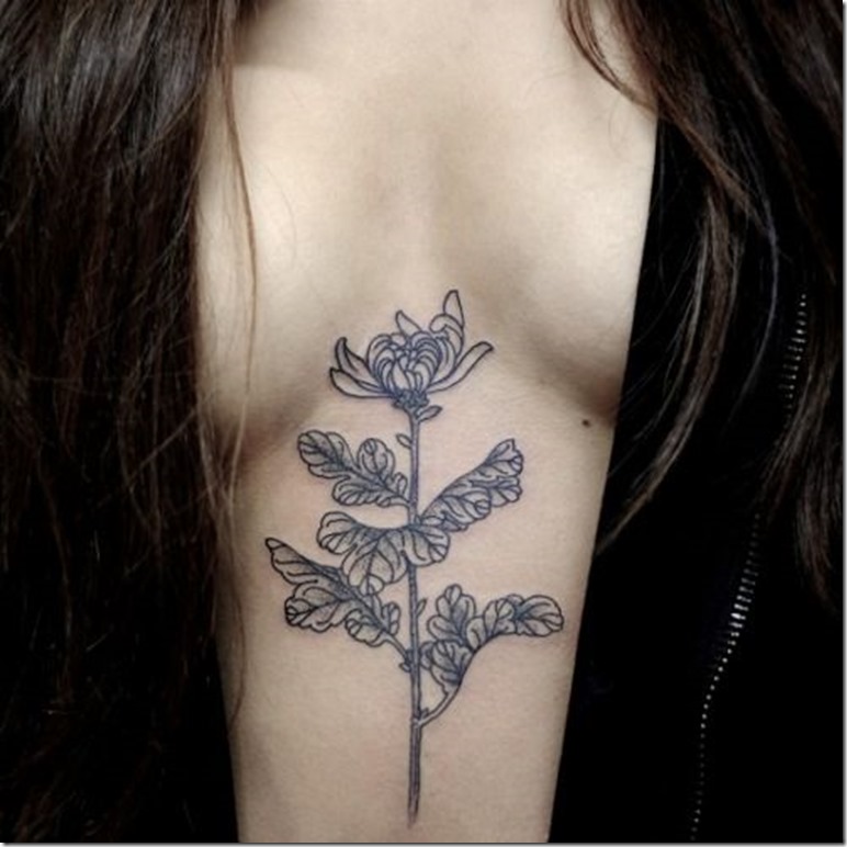 Feminine Tummy Tattoos For Ladies