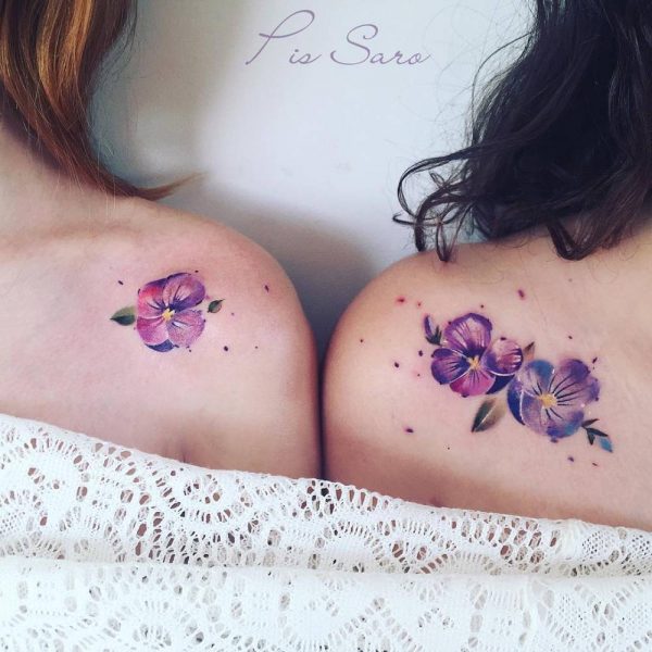 Small and delicate shoulder tattoos for girls