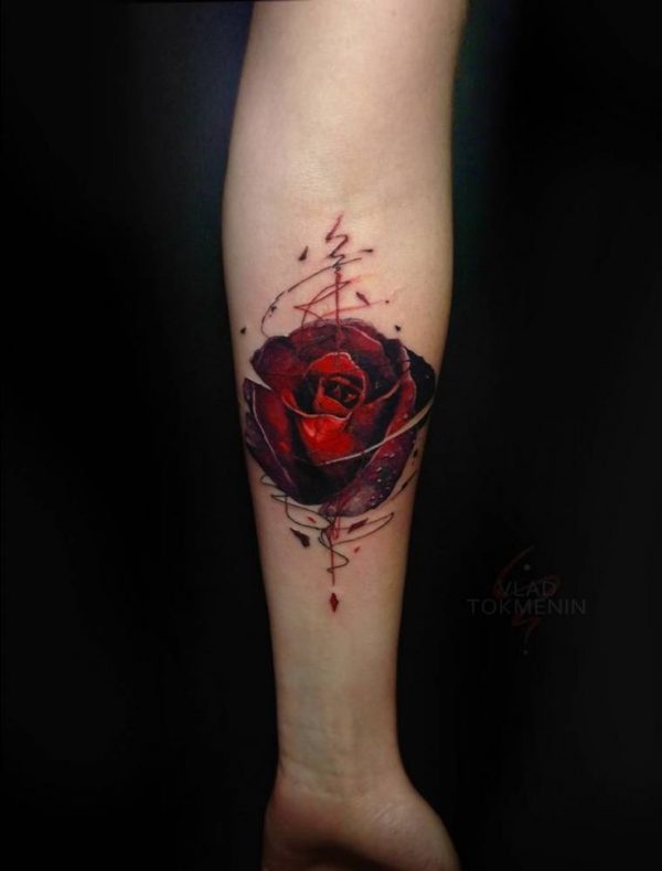 99 Roses tattoos designs for ladies