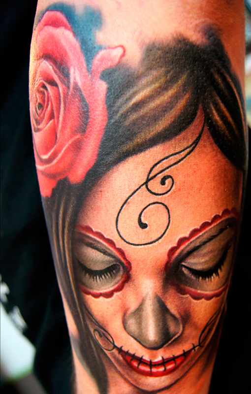 Wonderful Mexican cranium tattoos