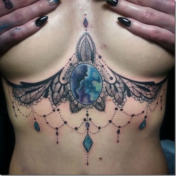 Putting Sternum Tattoo Designs For Ladies