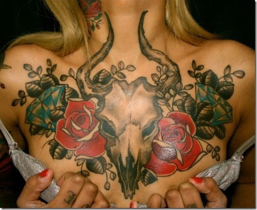 Chest tattoos girly 300+ Beautiful