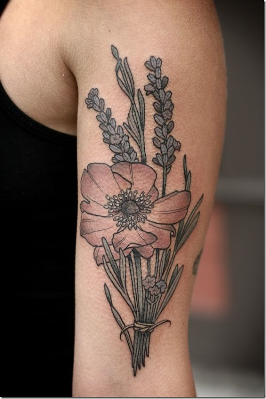 Splendid Bouquet Of Flowers Tattoo Designs - Nexttattoos