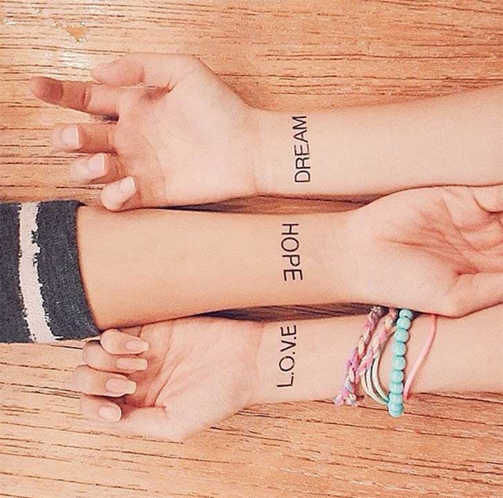 +100 Tattoos for greatest pals with nice designs