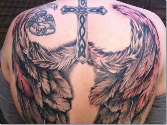 Inventive Angel Wing Tattoos