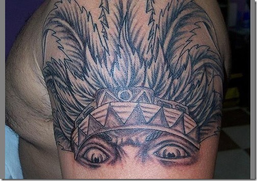 Distinctive Aztec Tattoos For Males