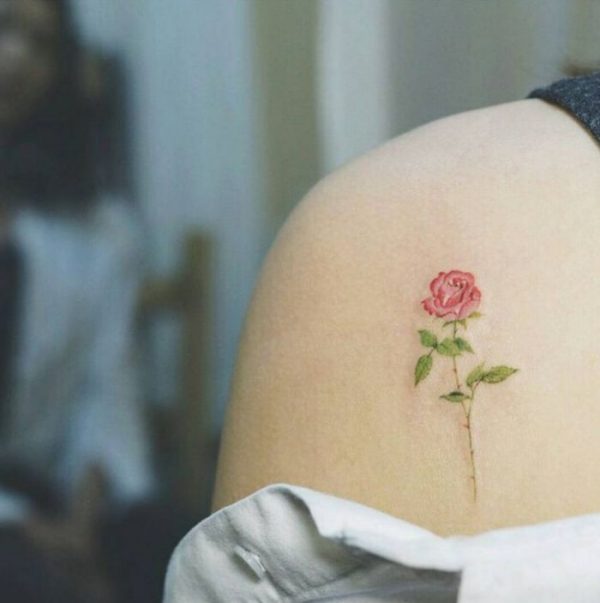 Small and delicate shoulder tattoos for girls