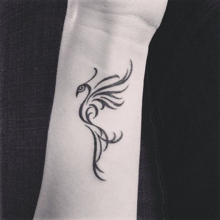 Phoenix tattoo: meanings and concepts in footage