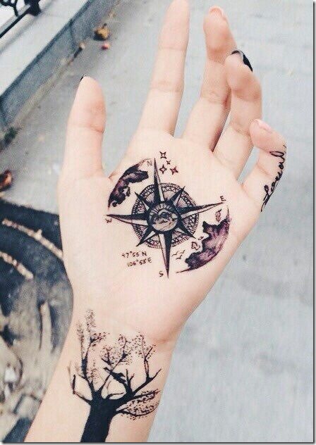 Spectacular Palm Tattoo Designs