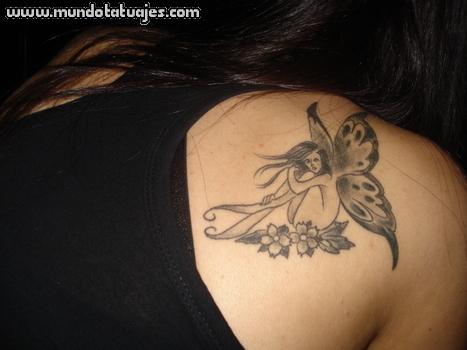 108 Tattoos of owls and fairies for girls