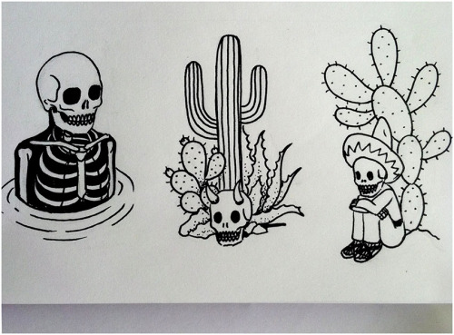 Wonderful Mexican cranium tattoos